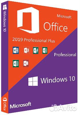 Windows 10 Pro + Office 2019 RU x32/x64 bit Ключ