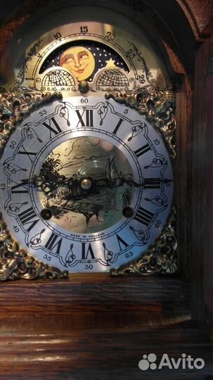 Антикварные каминные механические часы 1930-1969г