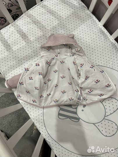 Кофта куртка мишка для новорожденной 3 месяца