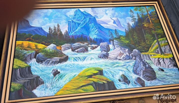 Картина Золотые пороги-самородки Хакасии