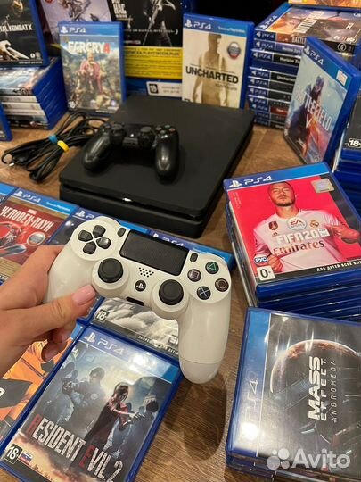 Ps4 slim + 400 игр