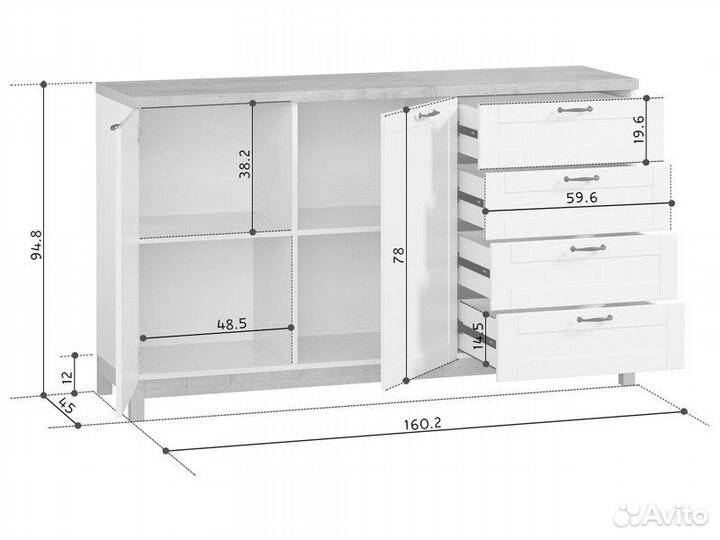 Тумба Равенна-2 Plain
