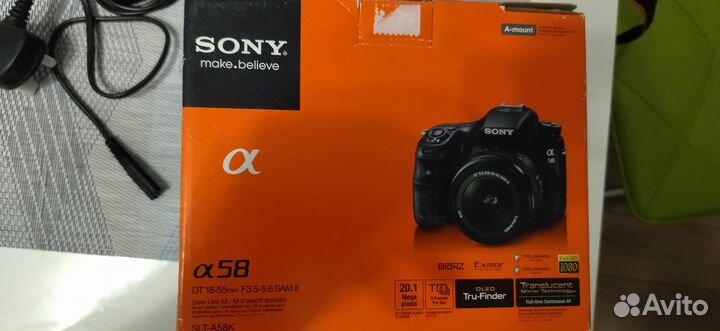 Фотоаппарат зеркальный Sony Alpha SLT-A58K