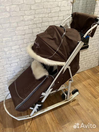 Детские санки коляска