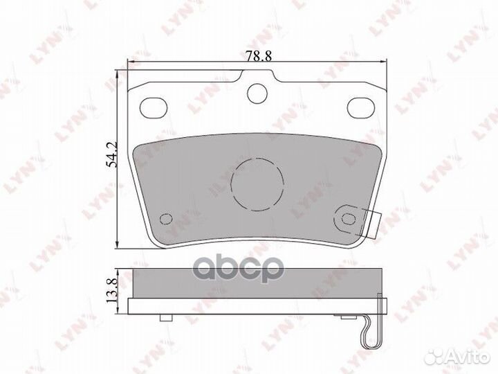 Колодки тормозные дисковые зад toyota Rav 4