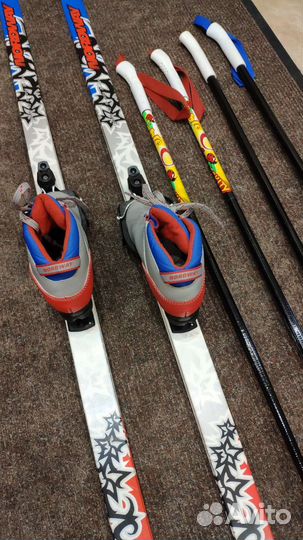 Лыжи беговые Nordway 140 см с ботинками и палками