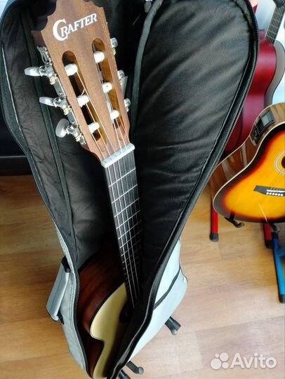 Утепленный чехол для классической гитары 4/4 серый