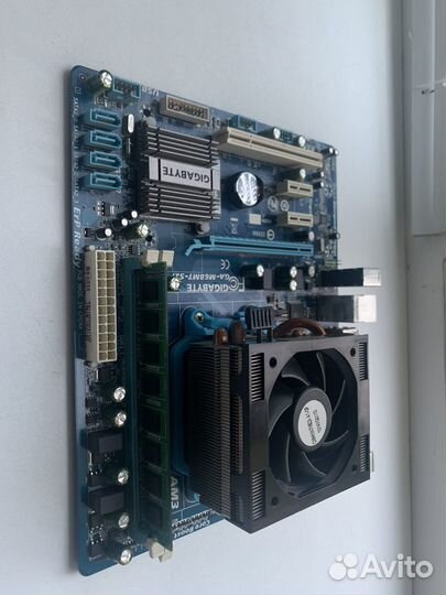 Материнская плата, куллер, процессор, оперативка