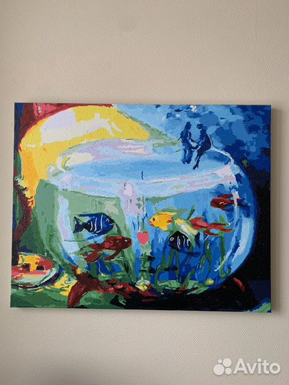 Картины по номерам раскрашенная 40*50