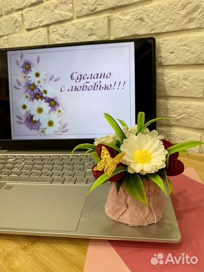 Букет цветов из мыла