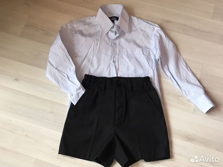 Рубашки+шорты мальчику 3года