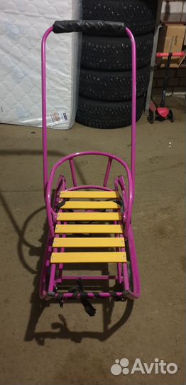 Санки с колесами