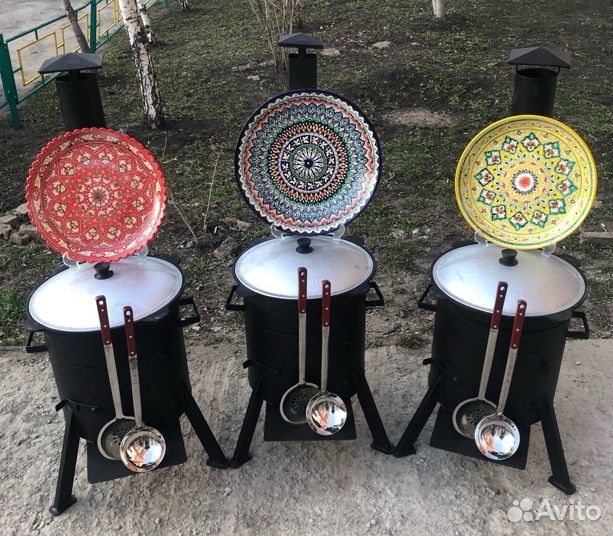 Комплект казан+печь, шумовка в подарок