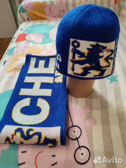 Шарф+шапка челси