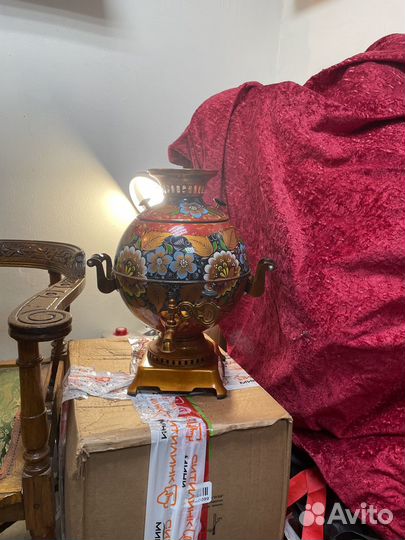 Самовар шар 5 литров расписной