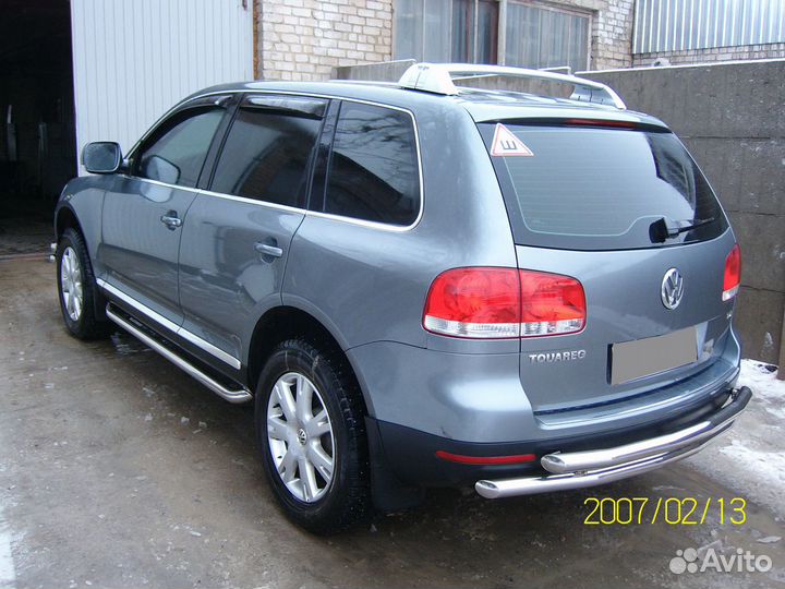 Защита заднего бампера 60/53 мм Volkswagen Touareg