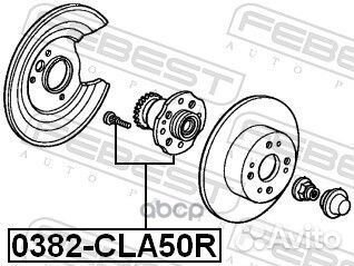 0382-CLA50R к-кт подшипника ступ. зад. Honda A