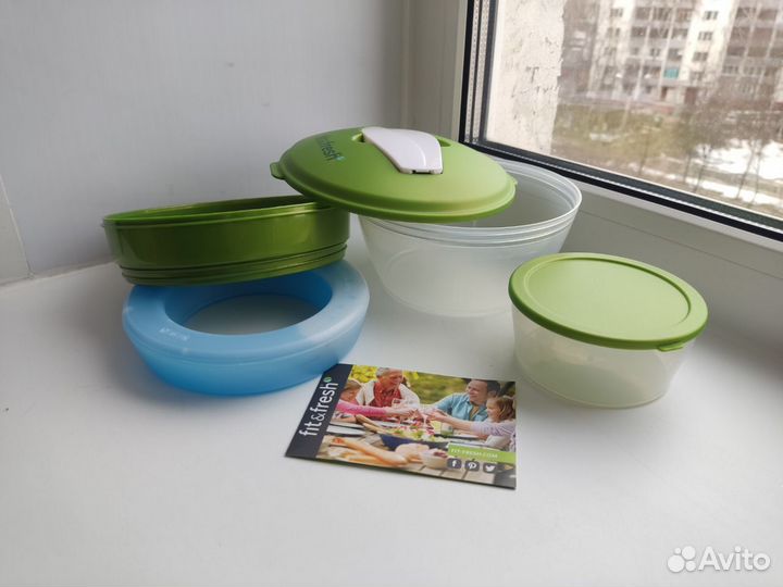 Ланч бокс бенто термоконтейнер с паковым льдом свч