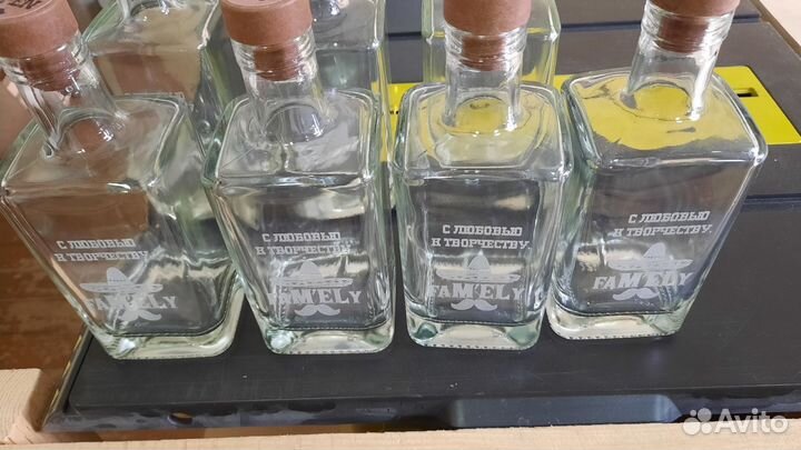 Гравировка лазерная на стекле, бокалах, стаканах