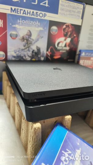 PS4 Slim 1TB(2208-2021г) 2 Геймпада/3 Диска Хит