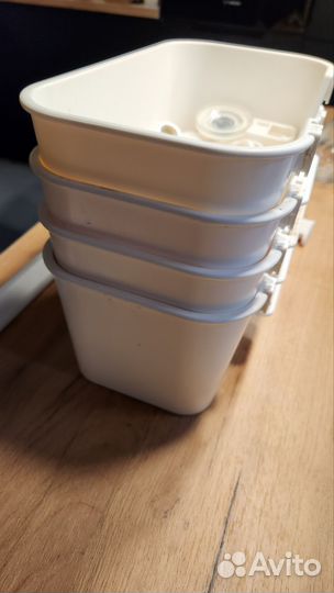 Ящики 4 шт, держатель для полотенец и бумаги Икеа