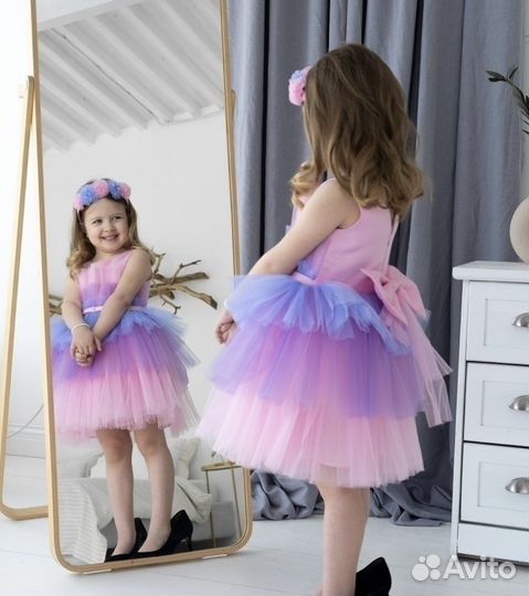 Платье для девочки, размер 122