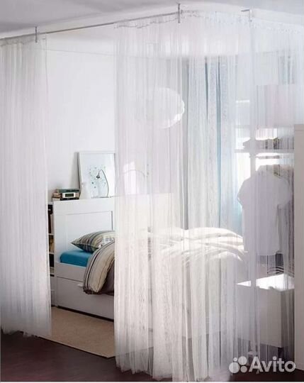 Шторы тюль IKEA лилль
