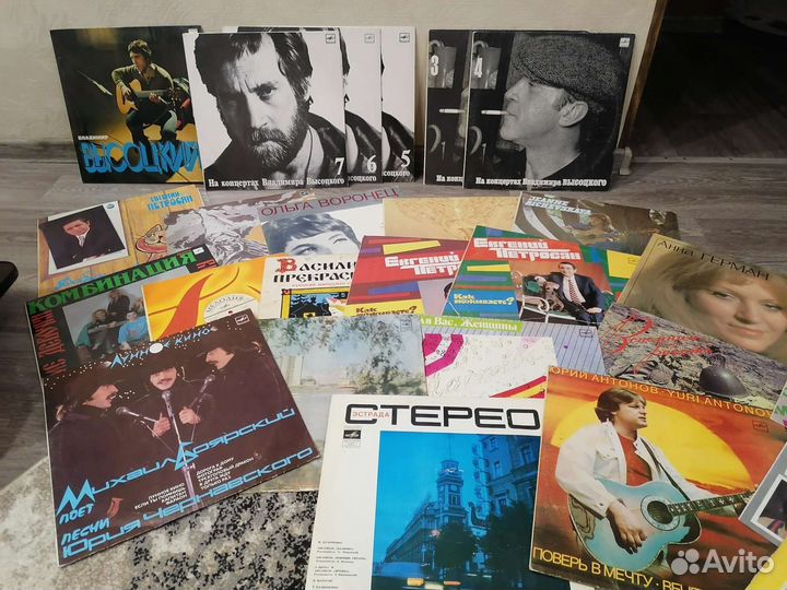 Советские виниловые пластинки СССР лотом