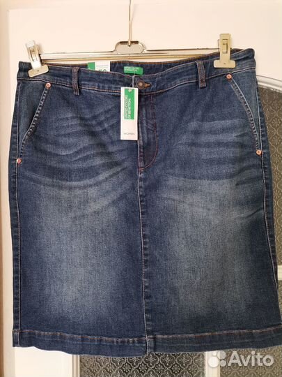 Женская джинсовая юбка Benetton (Италия)