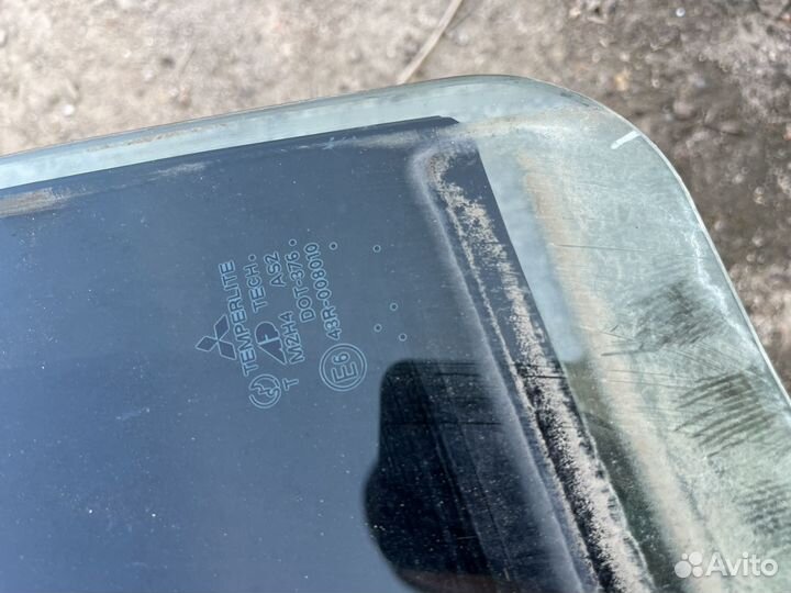 Стекло двери заднее левое митсубиси галант 9