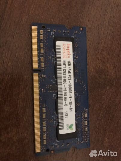 Оперативная память Hunix 1GB 1Rx8 PC3 10600S