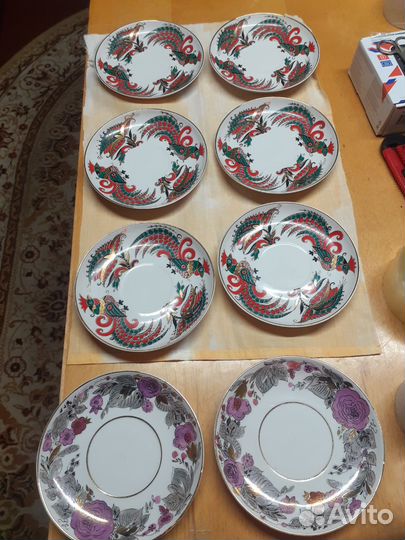 Блюдца с петухами лфз