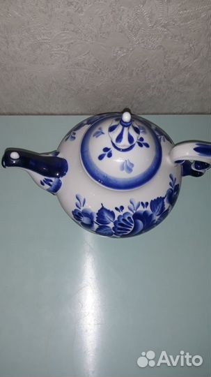 Чайник гжель авторская.работа