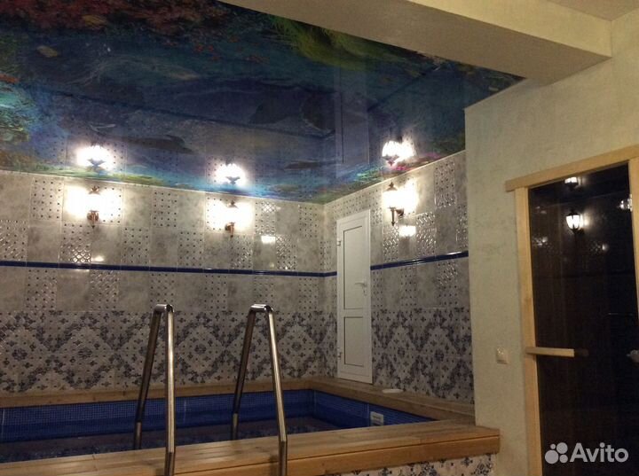 Баня сауна с бассейном