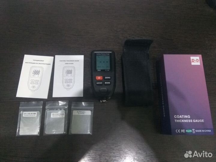 Толщиномер краски (новый) для авто R&D TC100 + бат