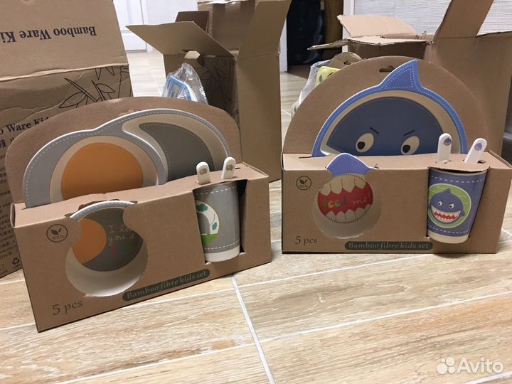 Детская посуда из бамбука