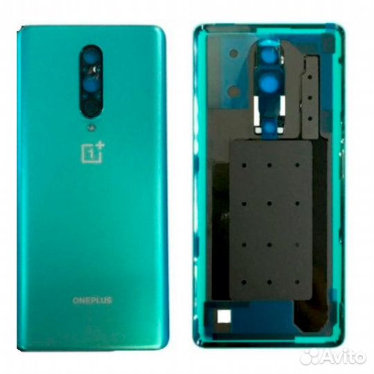 Задняя крышка + стекло камеры для OnePlus 8 (зелен