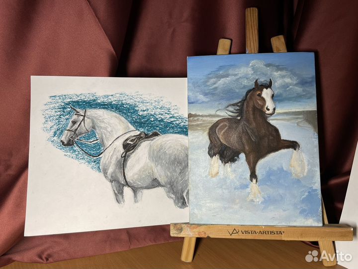 Картины и рисунки лошадей