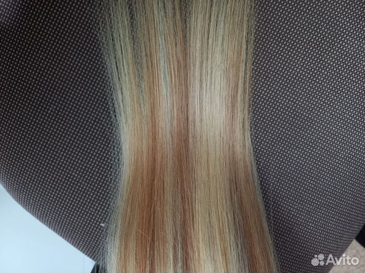 Волосы натуральные на заколках