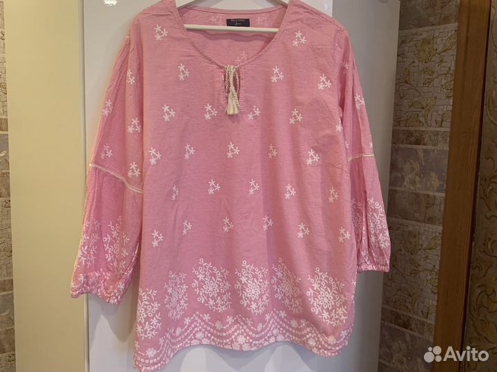 Блузка хлопок до 54р