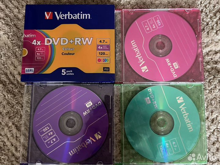 Болванки, Диски DVD, CD, BD Verbatim TDK Philips