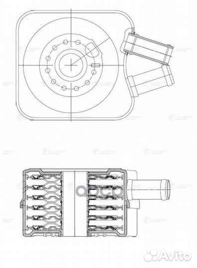 Радиатор масляный VAG Passat (B4) 93, Golf IV