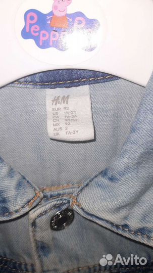 Джинсовая куртка H&M 92 р-р