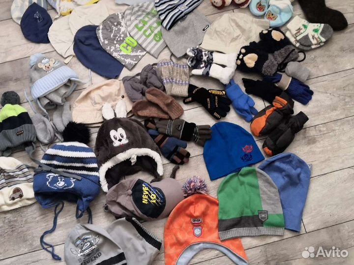 Шапки, пинетки, носки, варежки, перчатки 0-5 лет