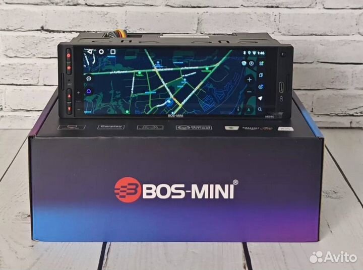 Магнитола 1 din android 2/32 Gb Bos Mini 659