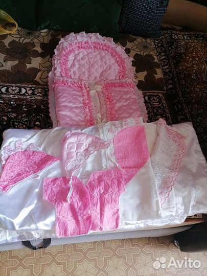 Конверт на выписку для девочки зима, др