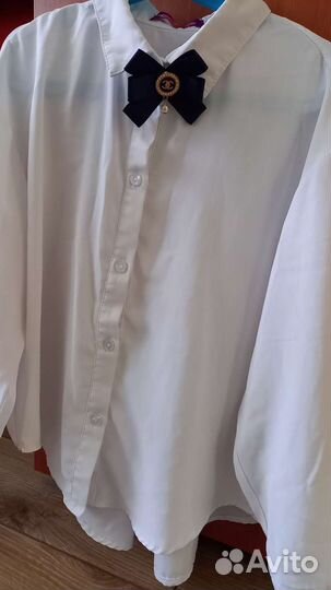 Блузка школьная+ юбка