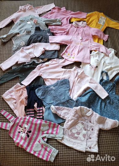 Пакет летние вещи для девочки 56 62