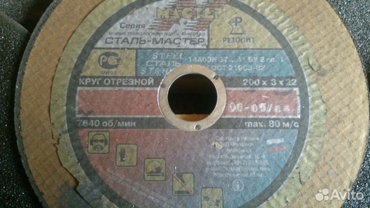 Круги отрезные