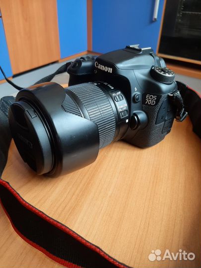 Фотоаппарат canon eos 70d c объективом efs18-135mm